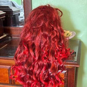 Red hair wig Halloween